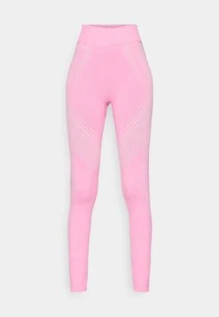 FULL LENGTH HIGH RISE SEAMLESS LEGGINGS WITH CONTRAST PATTERN - Tights - Black -Even-Odd Winkel 08647afe5a564aaa98c9df6464e9cee6