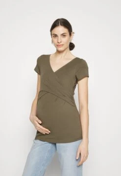 2Pack - T-Shirt Basic - Khaki/Dark Blue -Even-Odd Winkel 0adea8fcf491465a9a7496bdade436c8