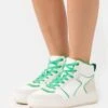 Even&Odd Sneakers Hoog - White/Green -Even-Odd Winkel 115ab80685f547fb8b0996f972ca9f79