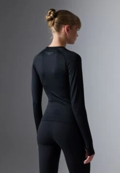 QUICK DRY HIGH NECK LONG SLEEVE TOP WITH THUMB HOLES - Longsleeve - Black -Even-Odd Winkel 1204fdb1a8e648d2a7919b209776bb83