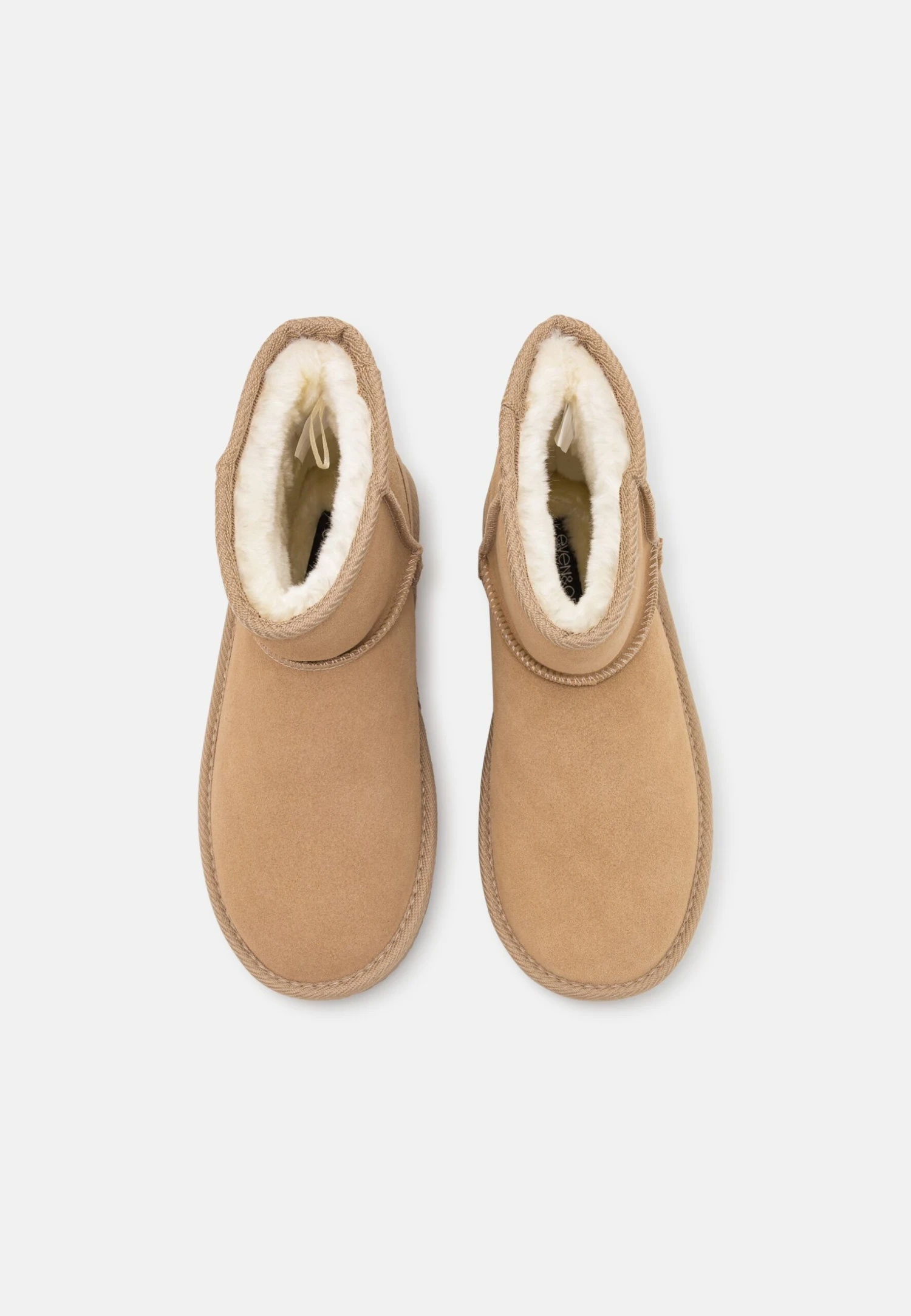 Even&Odd Leather- Korte Laarzen - Beige 8 Even&Odd Leather- Korte Laarzen - Beige - Afbeelding 6