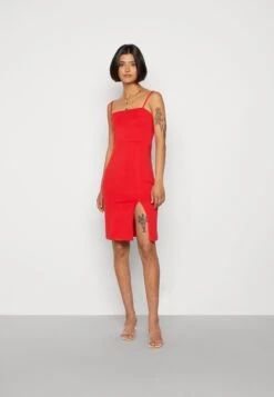 Even&Odd Strappy Mini Bodycon Dress- Jerseyjurk - Red