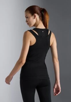 DOUBLE LAYER FINE RIB SLEEVELESS TOP - Top - Black 11 DOUBLE LAYER FINE RIB SLEEVELESS TOP - Top - Black -Even-Odd Winkel 161c1643c4764d23a9650b679cbe31f5
