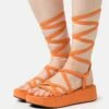 Even&Odd Sandalen Met Plateauzool - Orange -Even-Odd Winkel 1baa8fbfde4e4136b19f3b82fb96ffc5