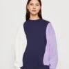 Even&Odd Sweater - Dark Blue/Purple/Off-White 2 Even&Odd Sweater - Dark Blue/Purple/Off-White -Even-Odd Winkel 1c5d24a40a7642d29a6b1f2f7873e776