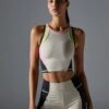 SPORTS VEST WITH CONTRAST PANELS - Top - Multi-coloured -Even-Odd Winkel 287e329b567b4c6b9d6b1c993304e4b7