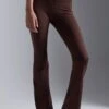 ESSENTIAL HIGH RISE FLARED - Tights - Dark Brown 2 ESSENTIAL HIGH RISE FLARED - Tights - Dark Brown -Even-Odd Winkel 29f703eb7ecc495fa225872e882c377b