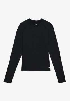 QUICK DRY HIGH NECK LONG SLEEVE TOP WITH THUMB HOLES - Longsleeve - Black -Even-Odd Winkel 315cdc2b16fb480bb98ade3e1148ac60