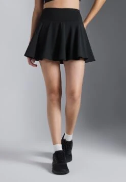 HIGH RISE TENNIS SKIRT - Rokken - Black