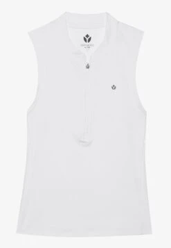 SLEEVELESS TENNIS TOP WITH 1/2 ZIP & BACK CUT OUT - Top - Dark Blue -Even-Odd Winkel 37b9cf8fcb664e219cb602aaf693ca04 1