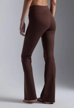 ESSENTIAL HIGH RISE FLARED - Tights - Dark Brown -Even-Odd Winkel 3a98f36ed1eb47f7a77148b989cff1d9
