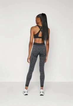 HIGH RISE 7/8 SEAMLESS LEGGINGS WITH CONTRAST WAISTBAND - Tights - Dark Grey -Even-Odd Winkel 3ab778210686435f810aad006be35dd3