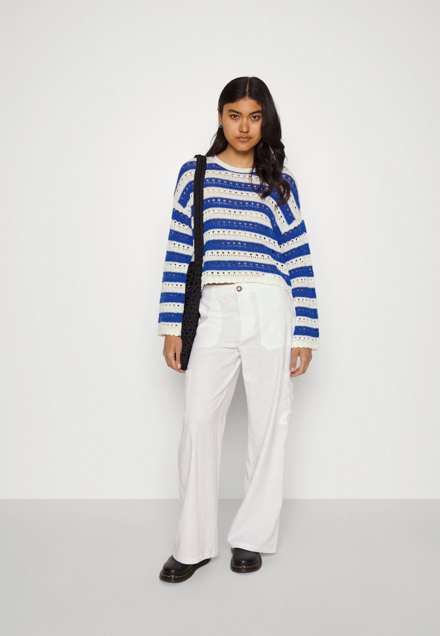 Even&Odd Trui - White/Blue 4 Even&Odd Trui - White/Blue - Afbeelding 2