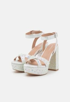 Even&Odd Sandalen Met Hoge Hak - Silver -Even-Odd Winkel 462774edaba84a78b005269465644ff0