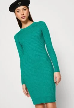 Even&Odd Crew Ausschnitt Ripp Basic Bodycon Mini Strickkleid - Etui-Jurk - Green -Even-Odd Winkel 4e98f0bc88a44015bde0e4c95b56a367