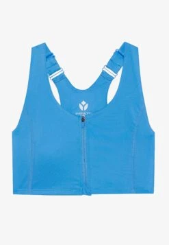 MEDIUM SUPPORT BRA WITH ZIP UP FRONT & ADJUSTABLE STRAPS - Sport-bh Met Medium Support - Blue -Even-Odd Winkel 50e7528e89ff4730b963144beaab722a