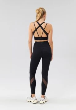 FULL LENGTH HIGH RISE LEGGINGS WITH MESH PANELS - Tights - Black -Even-Odd Winkel 5304d852209546b08ecdedb85b1f7b19