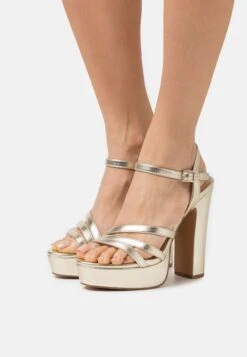 Even&Odd Sandalen Met Hoge Hak - Gold