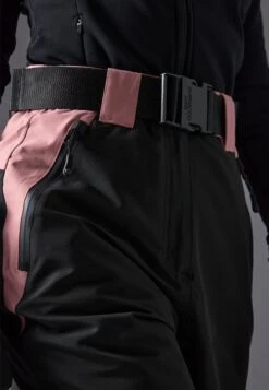 SKI PANTS WITH ADJUSTABLE BELT - Skibroek - Black/light Pink -Even-Odd Winkel 5924b708e3784cd480aa0af4e701b90b