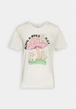 Even&Odd Hattie Mushroom Teddy - T-Shirt Print - Off-White
