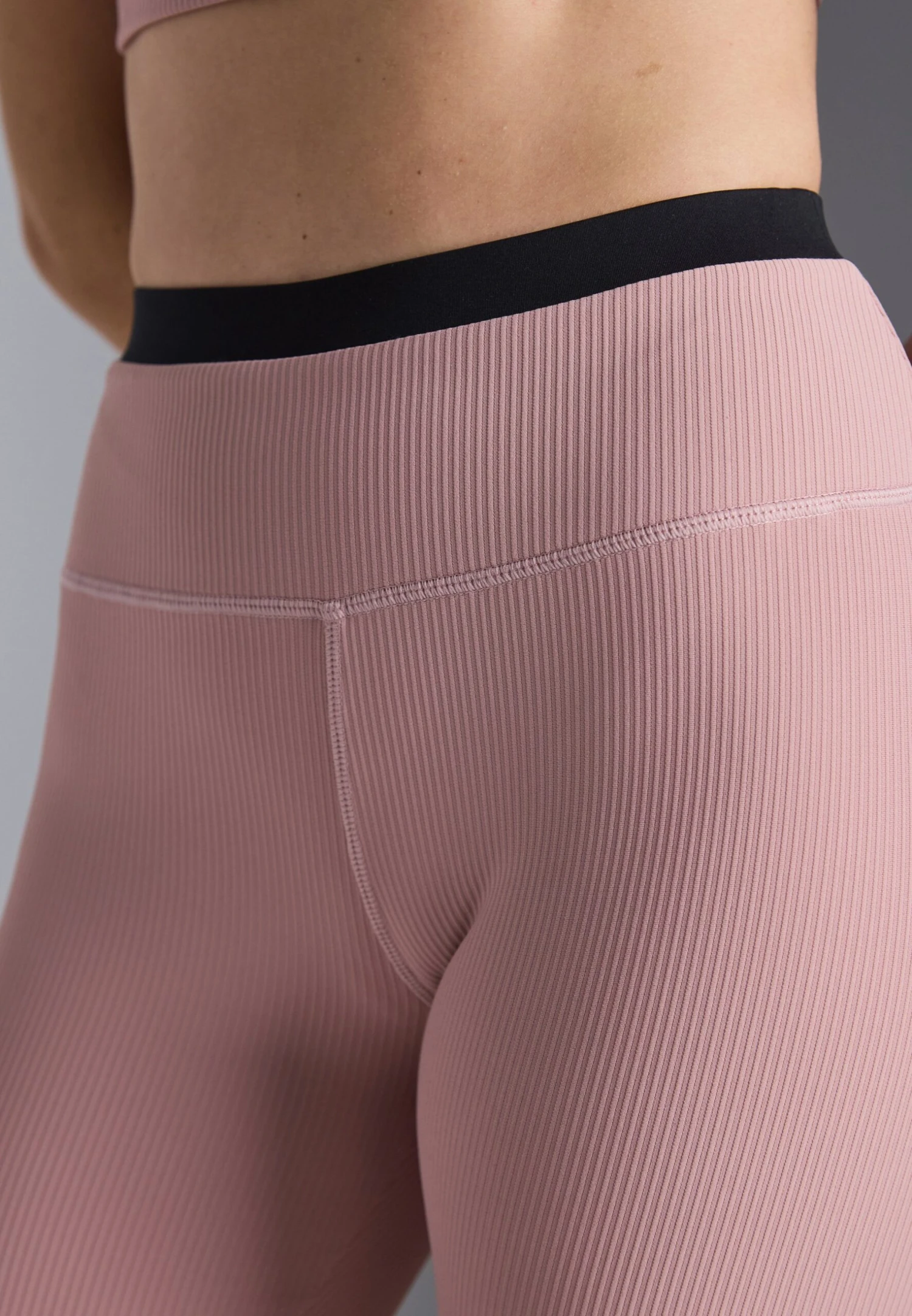 MID RISE CYCLING SHORTS WITH CONTRAST DOUBLE WAISTBAND - Tights - Mauve 7 MID RISE CYCLING SHORTS WITH CONTRAST DOUBLE WAISTBAND - Tights - Mauve - Afbeelding 5