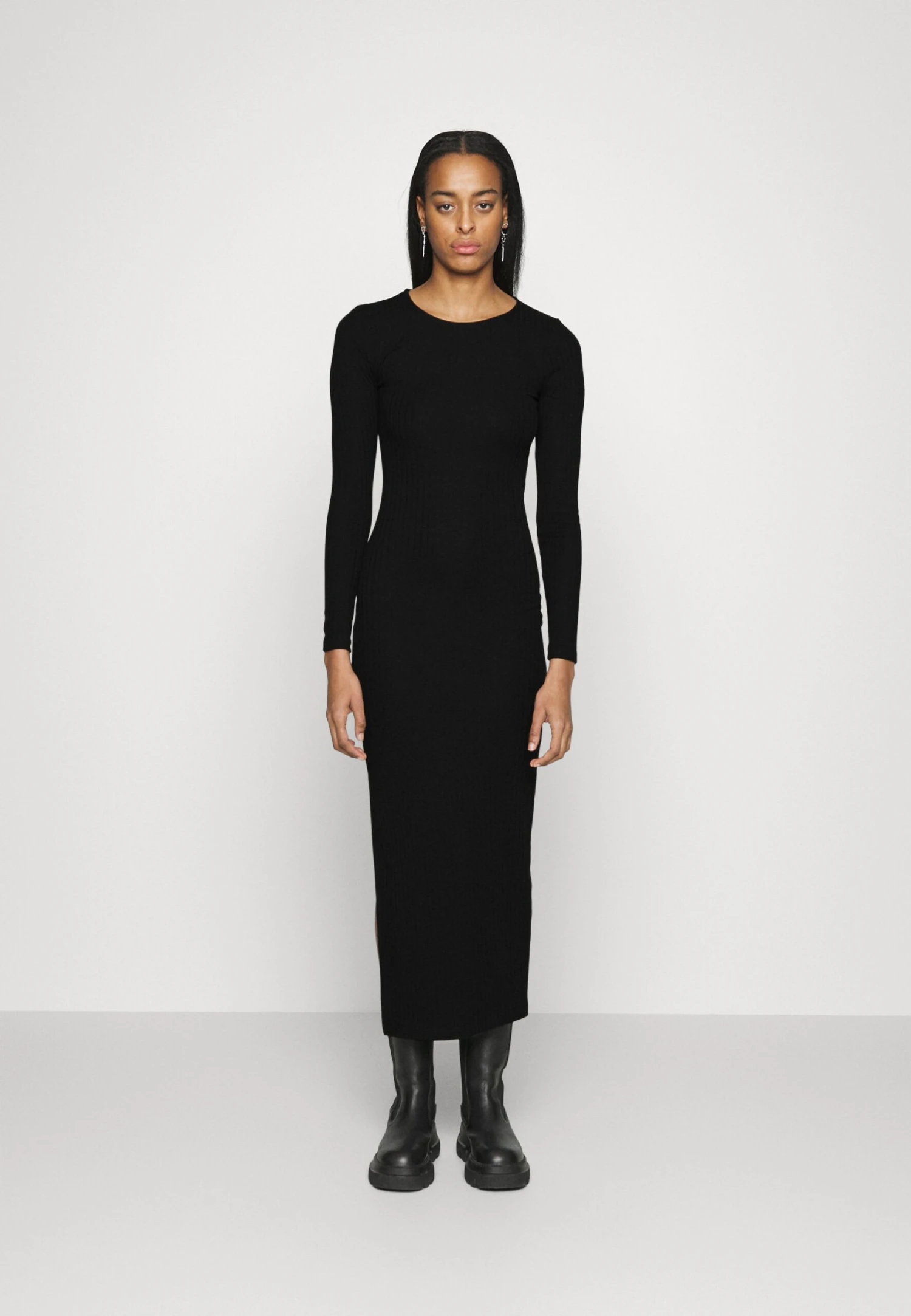 Column Maxi Dress- Maxi-Jurk - Black 3 Column Maxi Dress- Maxi-Jurk - Black