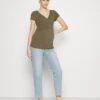 2Pack - T-Shirt Basic - Khaki/Dark Blue -Even-Odd Winkel 755d5813bd3f4ccea6a87b5f67469e55