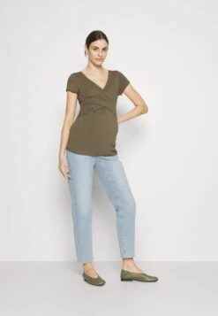 2Pack - T-Shirt Basic - Khaki/Dark Blue