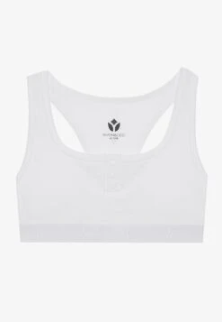 LIGHT SUPPORT FINE RIBBED SPORTS BRA WITH RACER BACK - Sport-bh Met Medium Support - White -Even-Odd Winkel 7951bcaf50ab4ae9a0b7f6324fb94552
