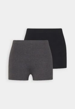 Even&Odd 2 Pack - Shorts - Black/Mottled Dark Grey -Even-Odd Winkel 79c886acc91a4034b87747255e4c53a7