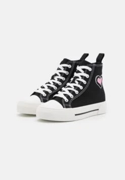 Even&Odd Love - Sneakers Hoog - Black/Pink -Even-Odd Winkel 851d25aee7f54a65add9c266203ec9f8