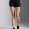 HIGH RISE BOOTY SHORTS - Legging - Black
