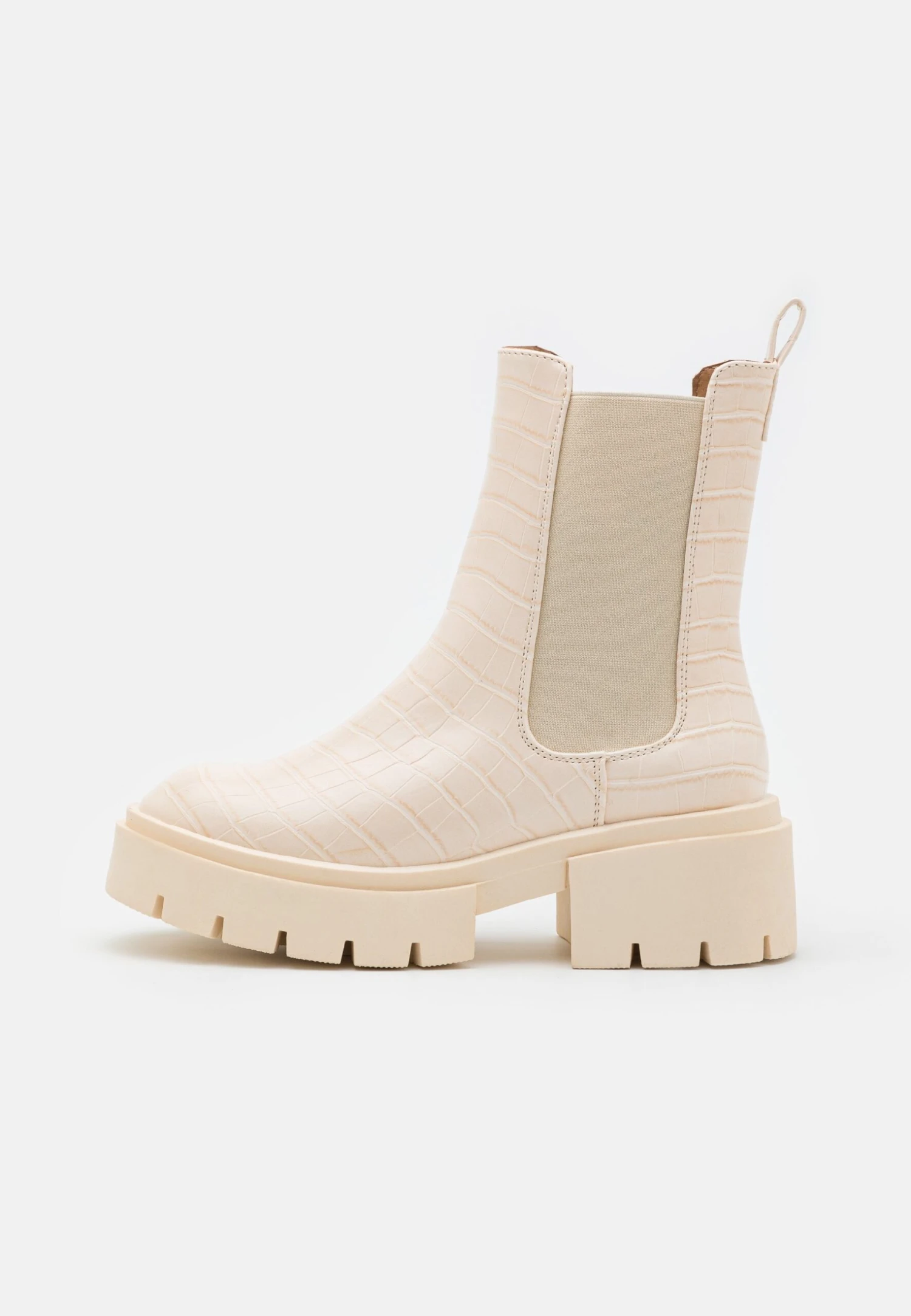 Enkellaarsjes Met Plateauzool - Beige 4 Enkellaarsjes Met Plateauzool - Beige - Afbeelding 2