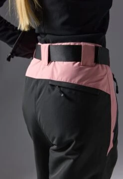 SKI PANTS WITH ADJUSTABLE BELT - Skibroek - Black/light Pink -Even-Odd Winkel 9306b694d1ab4fc98bbc30af1abdf67b