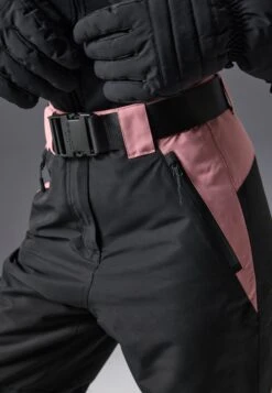 SKI PANTS WITH ADJUSTABLE BELT - Skibroek - Black/light Pink -Even-Odd Winkel 93f6975ff2174726bf38db8854216929