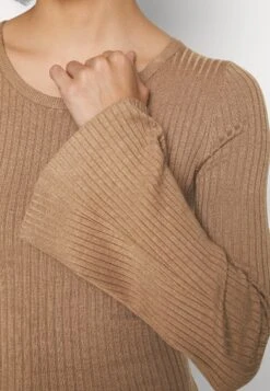 Even&Odd Knit Loose Fit Flared Sleeves Dress - Gebreide Jurk - Camel -Even-Odd Winkel 985c9311c81247d590fd7ae7363ae86a