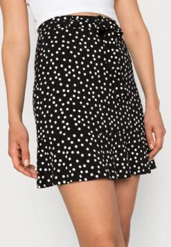Even&Odd Mini Skirt With Volant - A-Lijn Rok - Black/White -Even-Odd Winkel 9ba35dcb9be24a42bccacceed7112c01