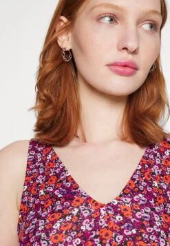 Even&Odd Sleeveless V Neck Volant Hem Flared Mini Dress (Eo-Ss23-C135-Sj) / Black - 802_Pink - 402_Orange - 205 - Jurk - Black - 802_Pink - 402_Orange - 205 -Even-Odd Winkel a810d4b070a349ec950b94cfbef3f720