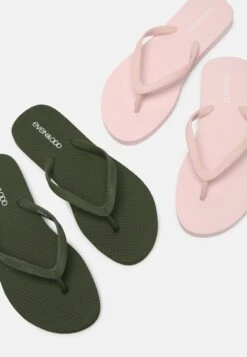 Even&Odd 2 Pack - Teenslippers - Khaki/Pink -Even-Odd Winkel a96dbaf7e81b4053a0e466b662f5349a