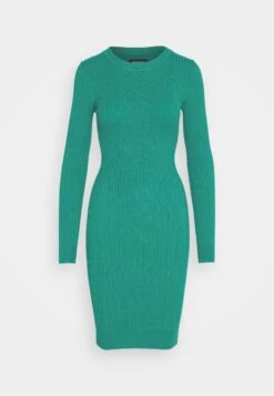Even&Odd Crew Ausschnitt Ripp Basic Bodycon Mini Strickkleid - Etui-Jurk - Green -Even-Odd Winkel abfe639f4dfe45e7909e54860a5b5008