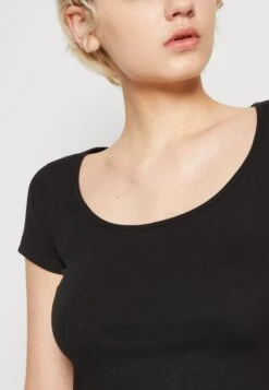 Even&Odd 2 Pack - T-Shirt Basic - Black/Grey -Even-Odd Winkel b817d4916119444a89f98c9d41ea25c8