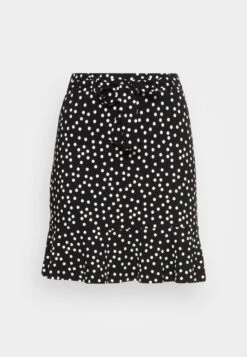 Even&Odd Mini Skirt With Volant - A-Lijn Rok - Black/White -Even-Odd Winkel bd7fd1ad95854f88a1dda94dc4ff9636