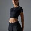 CROPPED SPORTS T SHIRT - T-shirt Basic - Black -Even-Odd Winkel c586eef93af14266b759a73b9d92ea9c