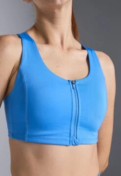 MEDIUM SUPPORT BRA WITH ZIP UP FRONT & ADJUSTABLE STRAPS - Sport-bh Met Medium Support - Blue -Even-Odd Winkel c58a4b0dc10646598d1c91fde0bc8b73