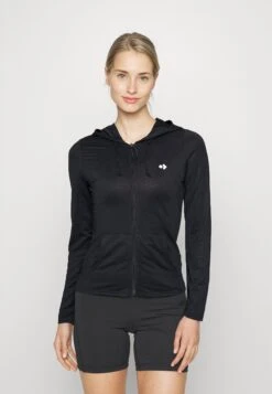 Breathable Zip-Up Hoodie - Sweater Met Rits - Black