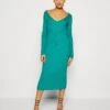 Even&Odd V Ausschnitt Midi Bodycon Strickkleid - Etui-Jurk - Green -Even-Odd Winkel d5661f11c7a14715b3cf919f5bdc2747