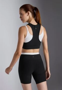 DOUBLE LAYER SLEEVELESS CONTRAST TOP - Sport-bh Met Light Support - Black -Even-Odd Winkel dc292055e2b545399bf8f40e0707bb75