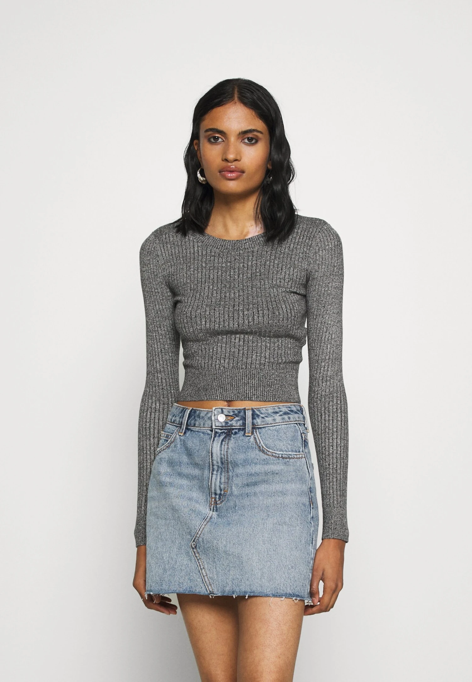 Even&Odd 2 Pack - Trui - Mottled Grey 5 Even&Odd 2 Pack - Trui - Mottled Grey - Afbeelding 3