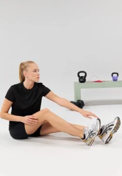 ESSENTIAL 2 PACK SHORT SLEEVE SPORTS T SHIRT - T-shirt Basic - Black/white