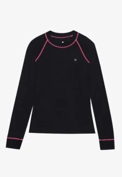 2 PIECE LONG SLEEVE TOP AND LEGGINGS SET - Hemd - Black/pink -Even-Odd Winkel e5e26d3daf4f42c3854b58e361fad16b